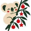Koala Weihnachten Illustration