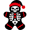 Skelett Lebkuchenmann Icon