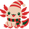 Axolotl Weihnachtsmuetze Icon