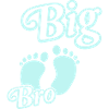 Großer Bruder mit Babyfüßen