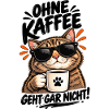 Katzencool Kaffee mit Sonnenbrille