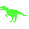 Neon-T-Rex Silhouette
