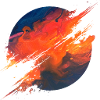 Aurora Ember Abstract Splash
