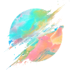 Pastel Rainbow Abstract Splash