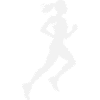 Laufende Silhouette – Athletische Frau
