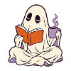Bibliophile Geist mit Kaffee