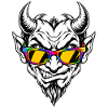 Dämon mit Brille