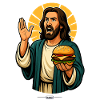 Burger Jesus Pop-Kunst
