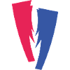 Farbduett aus Rot und Blau