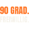 Sauna Spruch: 90 Grad. Freiwillig.