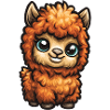 Fluffige Alpaka