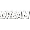 Dream Bold Typografie-Kunst