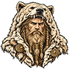 Berserker mit Bärenfell – Wikingerkrieger