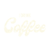 Ich trink Kaffee – Retro Script
