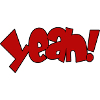 Yeah! Knallrot Ausdruck