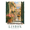 Lissabon Romantisches Fenster Portugal