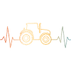 Retro Traktor Herzschlag