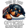 Lustiges Rottweiler Schlafshirt