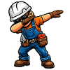 Dabbing Maurer – Lustiges Handwerker Motiv