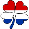 Holland Flagge Kleeblatt