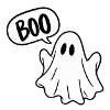 BOO – Süßer Halloween Geist