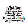 Autismus Familienherz Puzzle