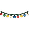 Festliche Weihnachtslichter im Weihnachtsglanz