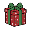Festliches Weihnachtsgeschenk Frohe Weihnachtsüberraschung