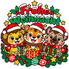 Frohe Weihnacht Tiere