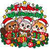 Frohe Weihnachten – Tiertrio