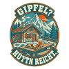 Gipfel Hüttn reicht Berghütte