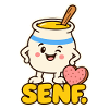 Senf Kostüm Paar