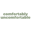 Bequem Ungemütlich Typografie