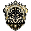 Wolf Crest Geometric Shield