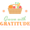 Mit Dankbarkeit angebaut Ernte im Thanksgiving-Garten