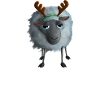 Meeerry Christmas Schaf - Mit Rentiergeweih