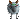 I hate Christmas Schaf - Weihnachtsmuffel Geweih