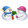 Winter isn't cold - Schneemann Paar