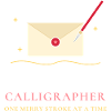 Weihnachtskarten-Kalligraph Handschrift