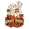 Cozy Ghost – Süßes Herbstgeist T-Shirt