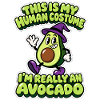 Human Costume Avocado - Halloween Avocado