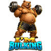 Muscular Bear I'M BULK – Fitness-Stimmung