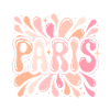 Paris Pastel Pop Art Mädchen Chic