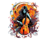  Cellospieler Cellist-Musikerin