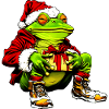Frösche Weihnachten