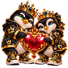 Königspinguine Herzglanz