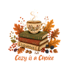 Bücherstapel  Tasse Herbst Design
