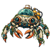 Steampunk-Krabbe Unterwasserhelm