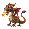 Feuerspeiender Drache