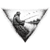 Dunkles Dreieck aus Lichtlinien